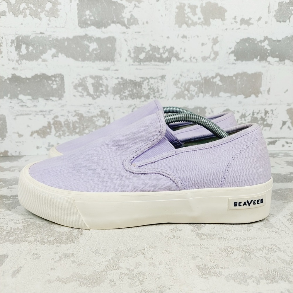 SeaVees Baja Slip On Sneakers Womens 9 Lavender Platform Skater Core A703